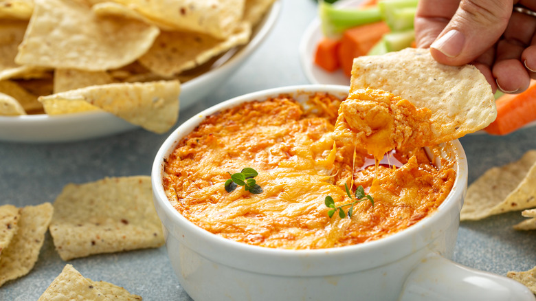 Buffalo style chicken dip