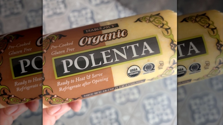 Log of yellow polenta