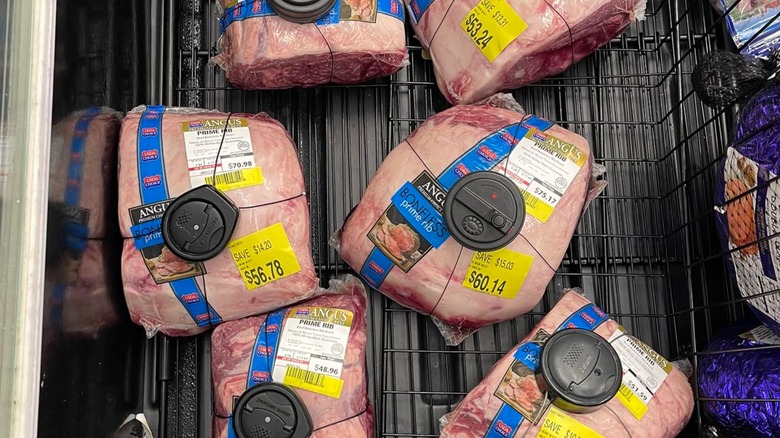 prime rib at Walmart with security devices