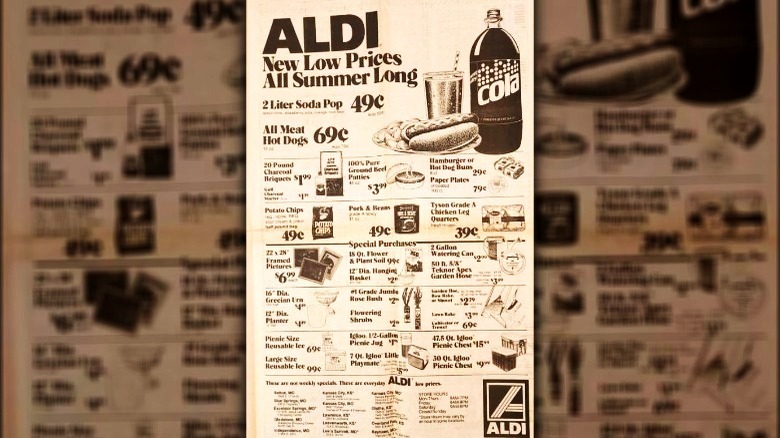 Aldi newspaper advertisement