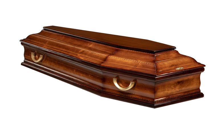 Nice wooden coffin