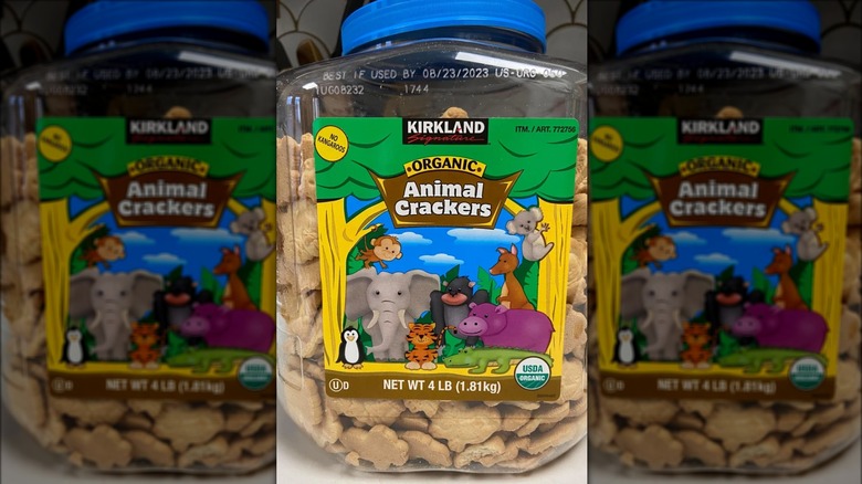 container of Costco animal crackers