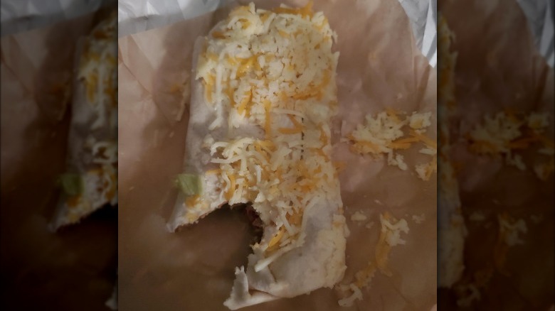 Taco Bell grilled cheese burrito on Reddit