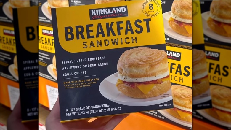 Box of Kirkland Breakfast Sandwiches