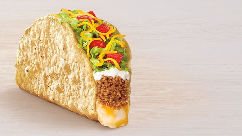 Taco Bell crispy melt taco