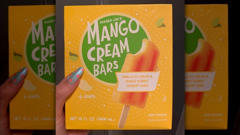 Trader Joe's mango cream bars packaging