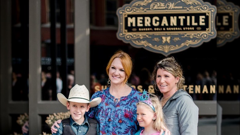 Ree Drummond outside The Mercantile