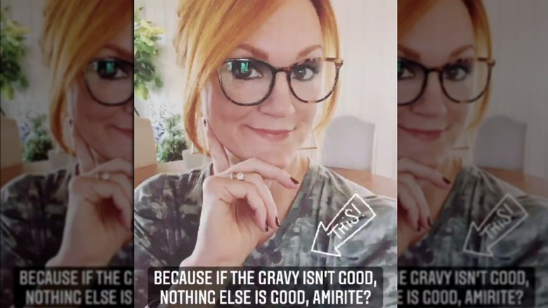 Ree Drummond with glasses and smirk