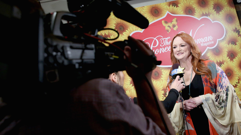 Ree Drummond talking on camera