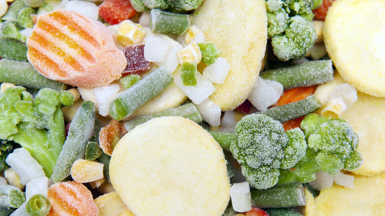 Assorted frozen vegetables