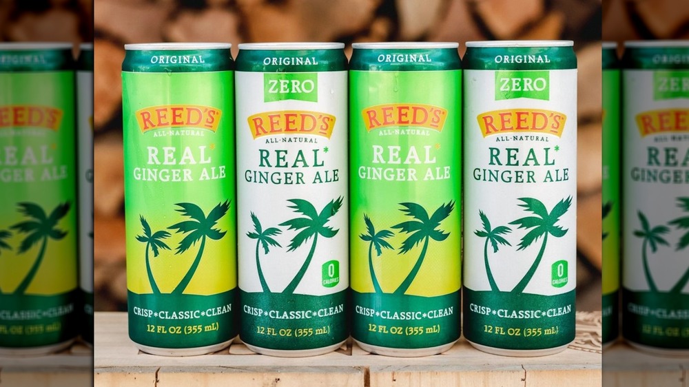 Person holding Reed's REAL Ginger Ale can