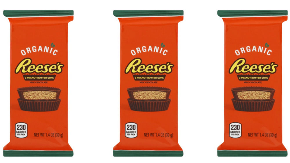 Organic package of Reese's peanut butter cups