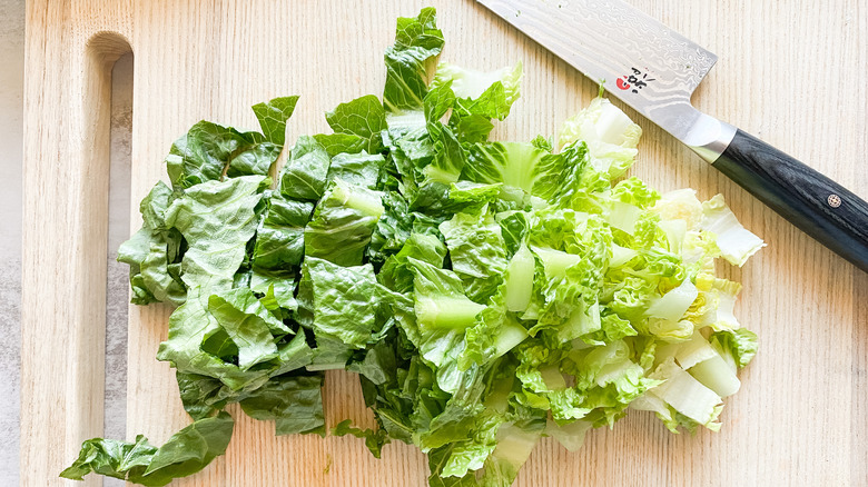 chopped romaine lettuce