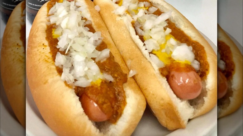 American Coney Island hot dogs