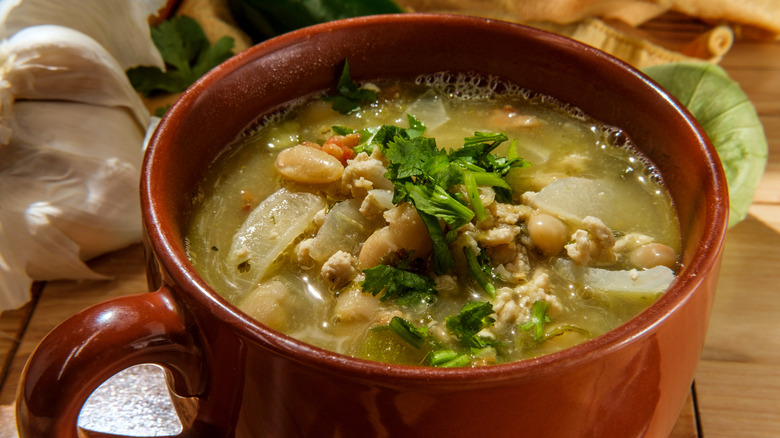 Chili verde with pork