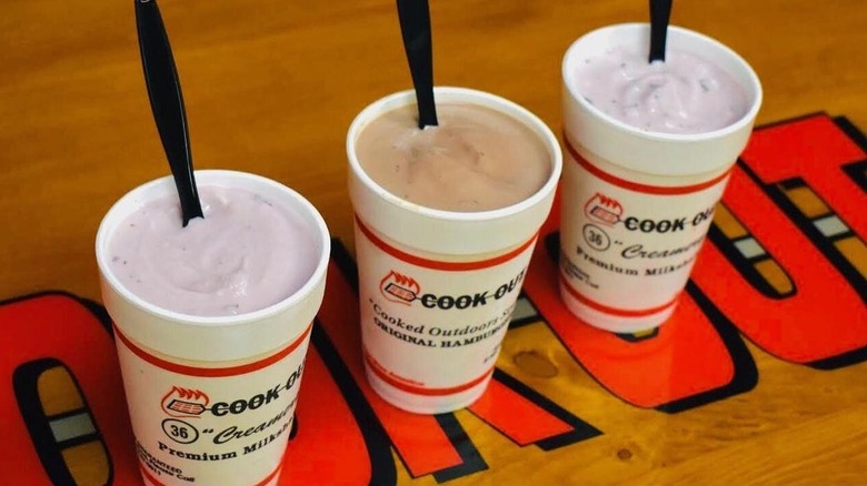 Cook Out shakes