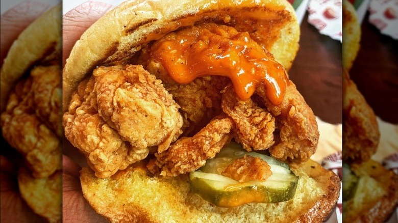 A chicken sandwich from Zaxby's