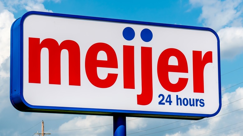 Meijer grocery sign