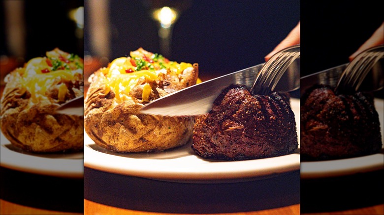 stoney river steak and mushrooms