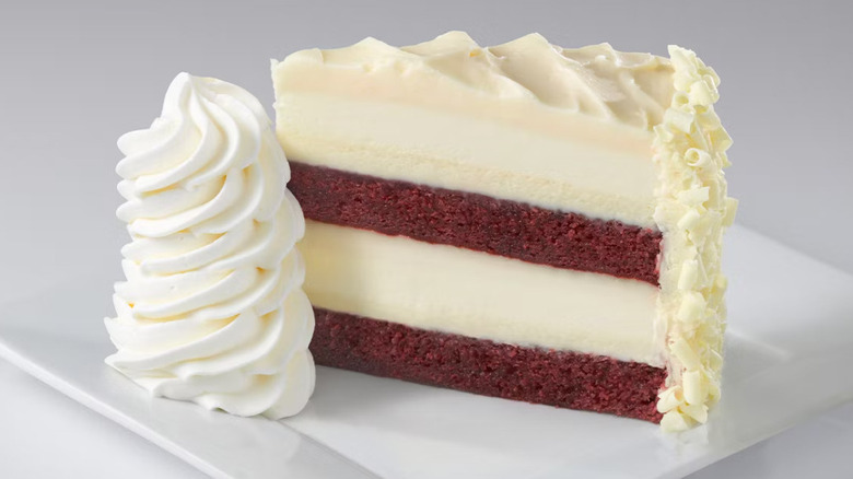 The Cheesecake Factory's ultimate red velvet cake cheesecake