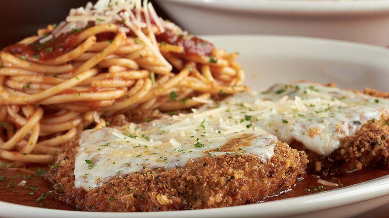 Johnny Carino's chicken parmesan