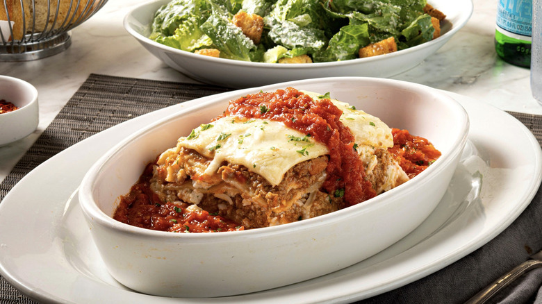 Brio Italian Grille lasagna