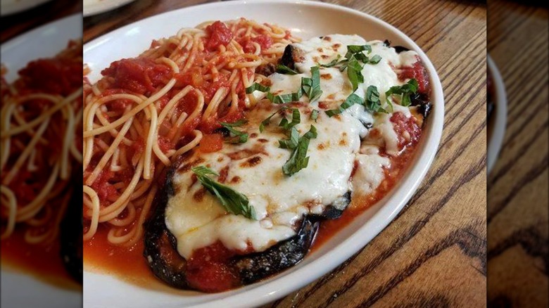 Bertucci's eggplant Parmesan