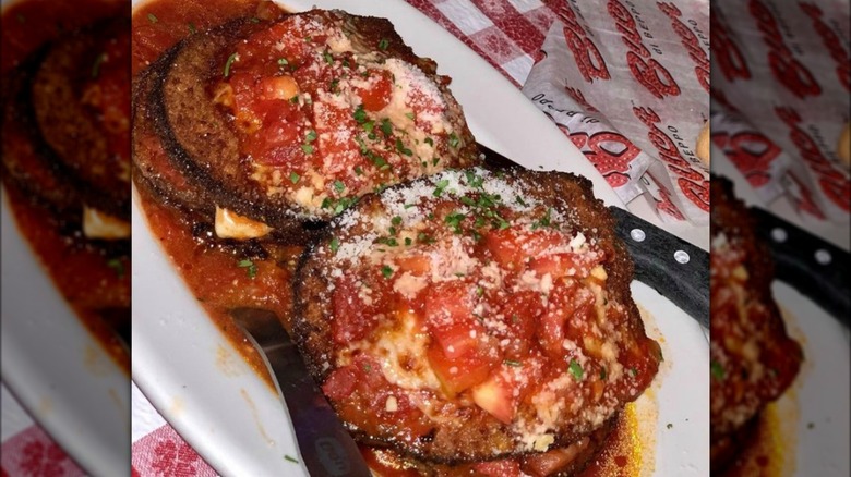 Buca di Beppo eggplant Parmesan