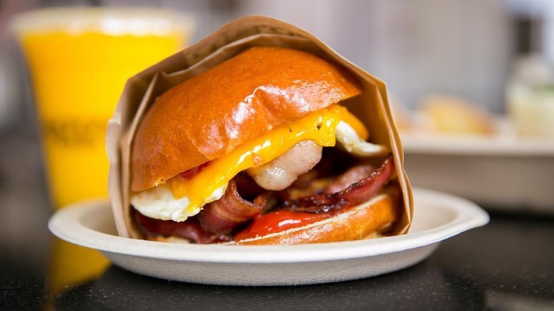 bacon egg sandwich from eggslut