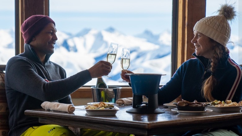 Couple dining at Sun Valley Resort