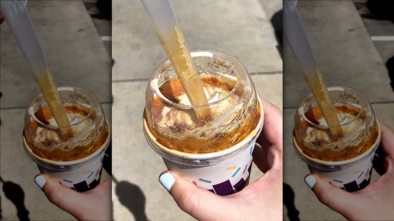 Person holding Stroopwafel McFlurry cup 