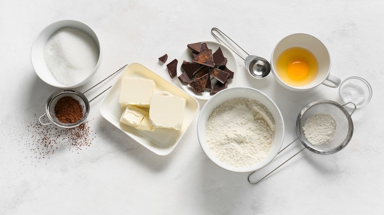 cookie ingredients on a table