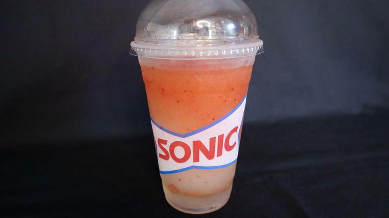 Sonic slush on black background