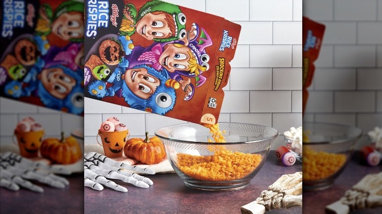 Shocking Orange Rice Krispies cereal