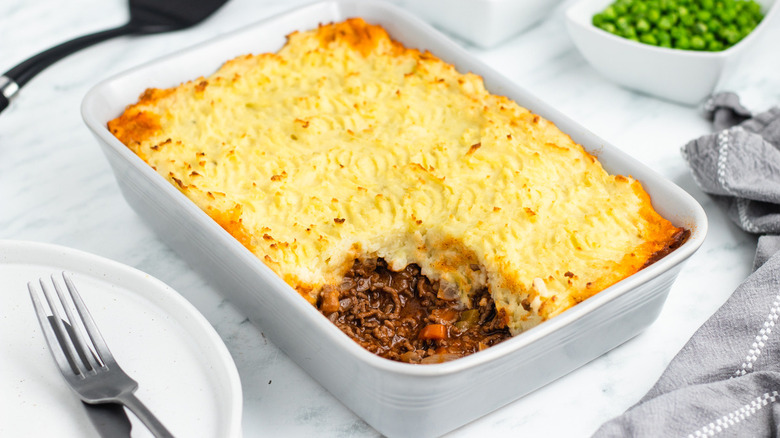 cottage pie in baking dish