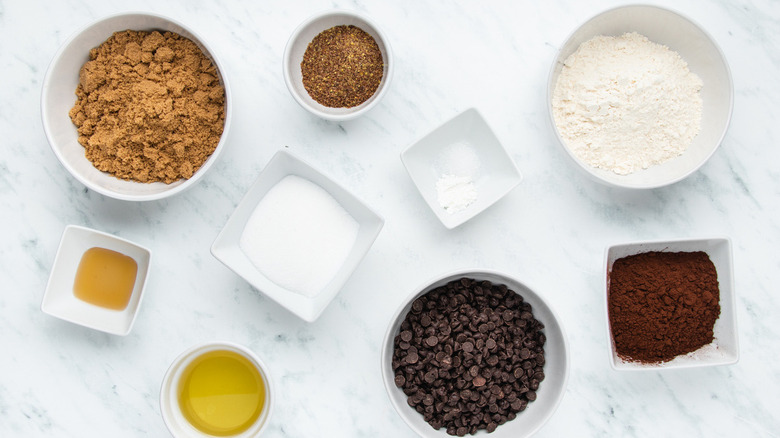 ingredients for vegan brownies