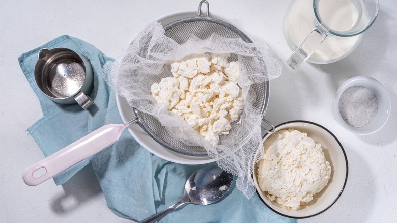 making cottage cheese