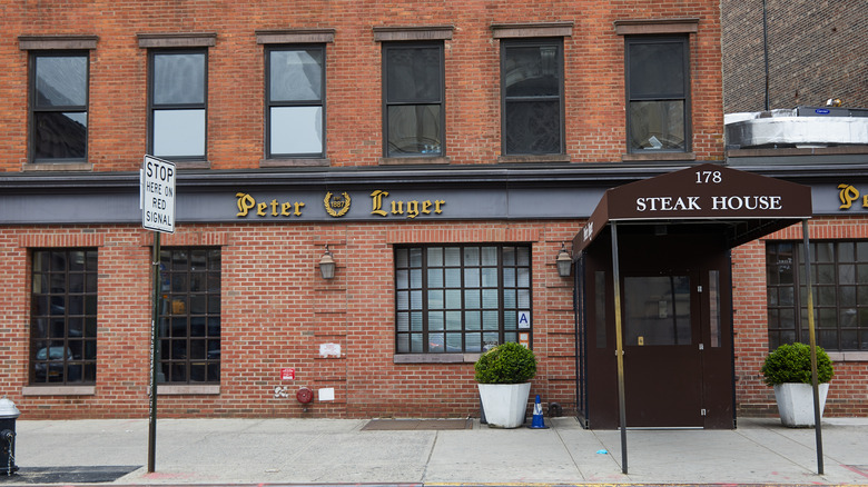 Outside Peter Luger Steak House