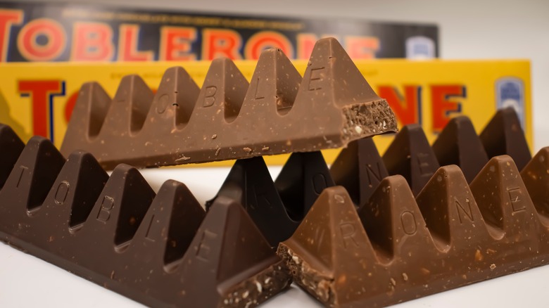 Toblerone chocolate bars