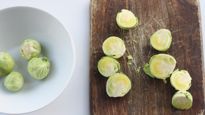 sliced Brussels sprouts