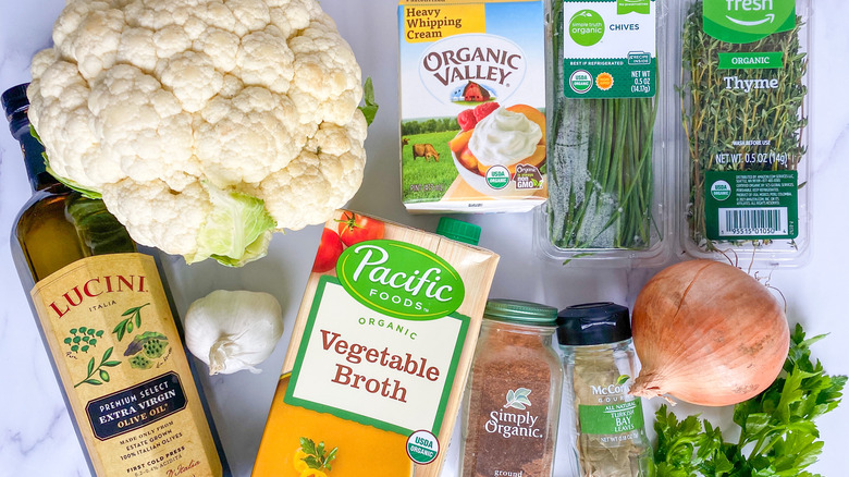 Ingredients on a counter