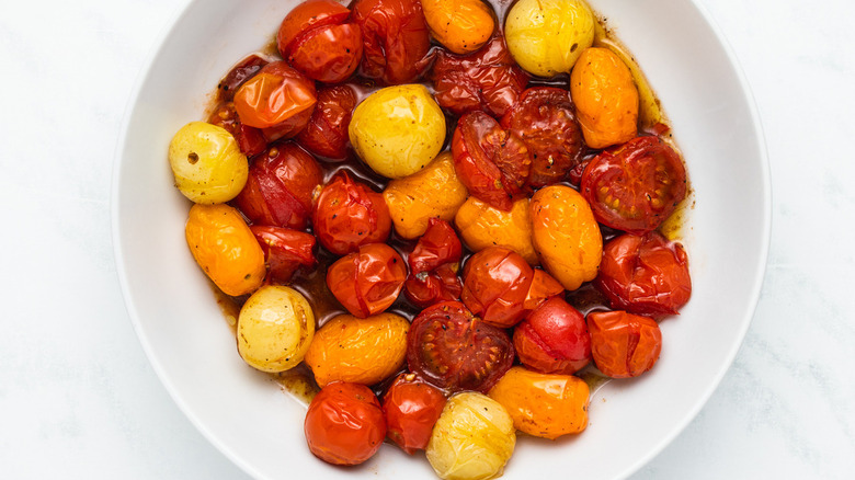 Tomatoes out of the oven