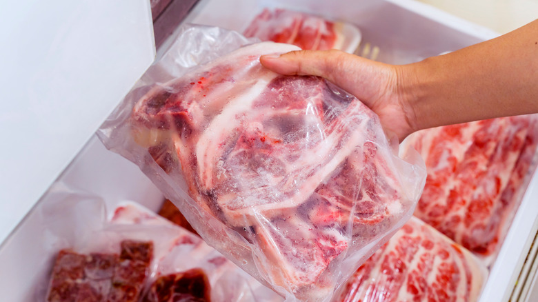 Frozen cuts of meat