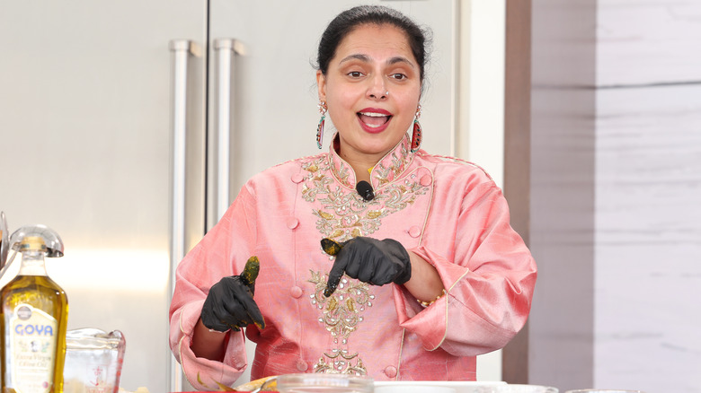 Maneet Chauhan cooking