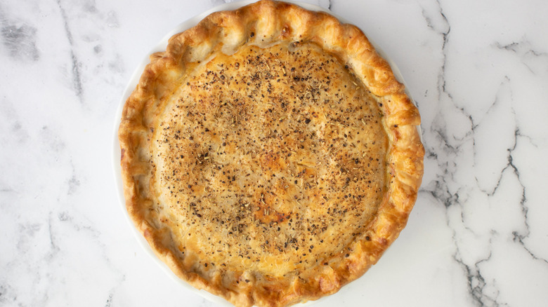 baked root vegetable pie