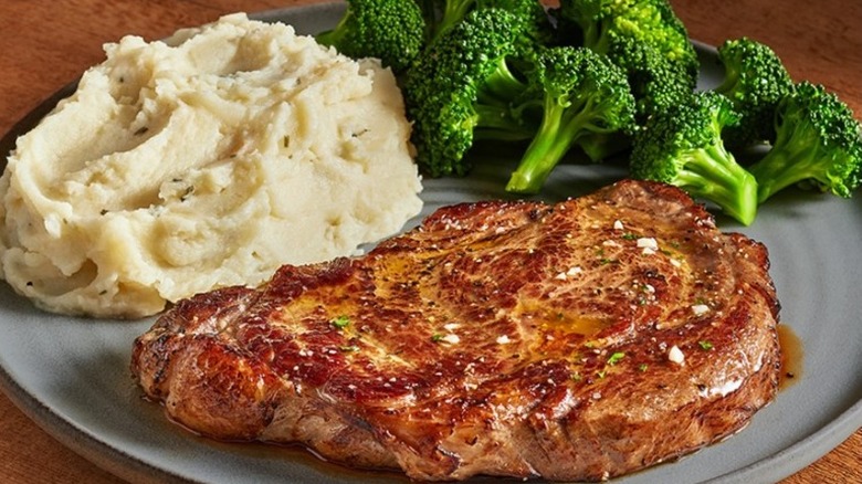 Rib Eye Steak with sides