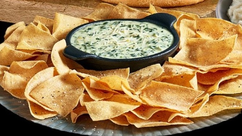 Spinach Artichoke Dip with Chips