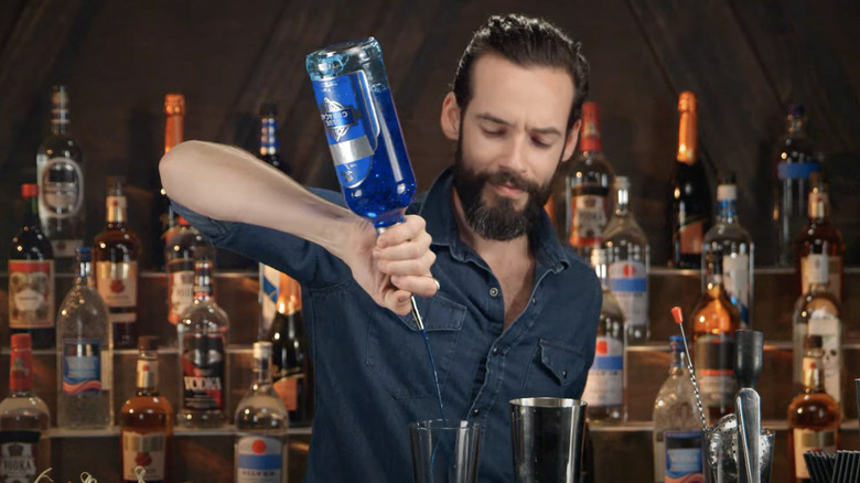 Bartender pouring drink