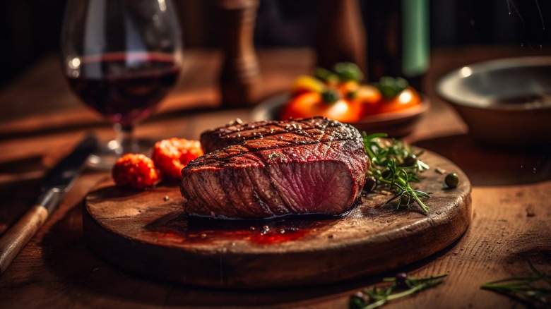 Steak on a plate