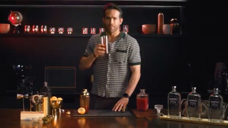 ryan reynolds drinking cocktail